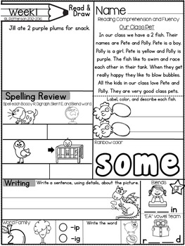 May Morning Bright {Kindergarten Literacy Morning Work} | TPT