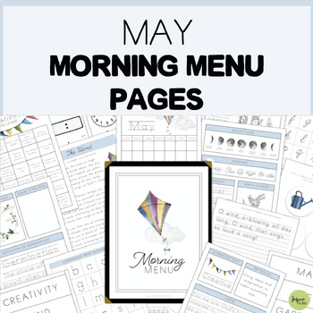 Preview of May Morning Menu Pages (Calendar Time, Morning Time)