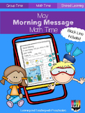 May Morning Message Math Time