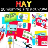 May Morning Tub Activities for Kindergarten PreK