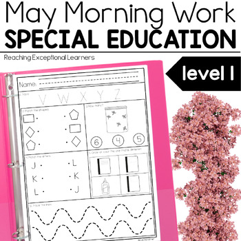 Preview of May Morning Work Special Education