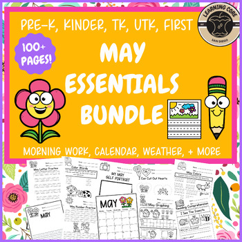 Preview of May Morning Work PreK Kindergarten First Grade TK UTK Spring Bundle May