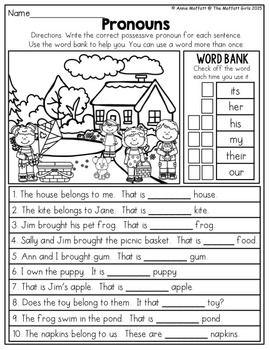 worksheets controlled grade r 1st Literacy May and (1st NO Moffatt Grade) PREP The Math by