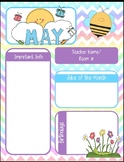 Customizable May Newsletter