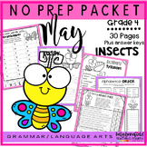 May No Prep Grammar Packet 4th Grade Worksheet Activities 