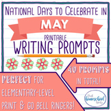 May No Prep National Days Writing Prompts