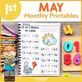 May No Prep Packet 1st Grade - Spring Activities for End o