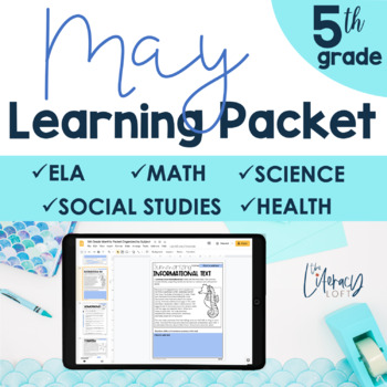 Preview of May No Prep Packet 5th Grade