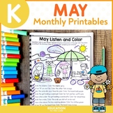 Kindergarten May No Prep Packet: Spring Activities & End o