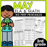 May No Prep Printables | 3rd Grade Spring Worksheets | Gra