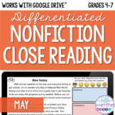 May Nonfiction Close Reading Comprehension Passages and Qu