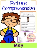 May Picture Comprehension Cards and Worksheets