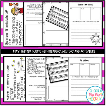 May Poems and Activities by First Grade Hip Hip Hooray | TpT