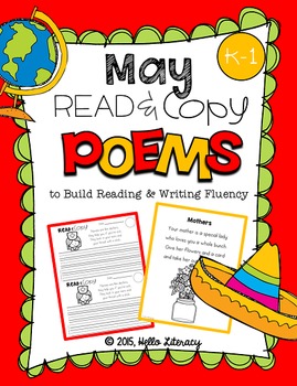 Preview of May Poems for Building Reading Fluency & Writing Stamina (K-1)