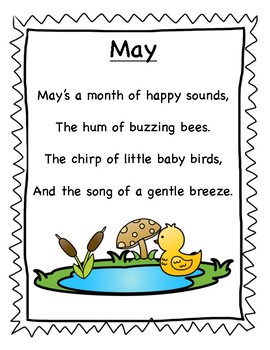 May Poetry Kindergarten & First Grade by Wishful Learning by Beckie Lee