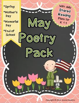 Preview of May Poetry Pack ~ w/ daily Shared Reading plans {Common Core Aligned}