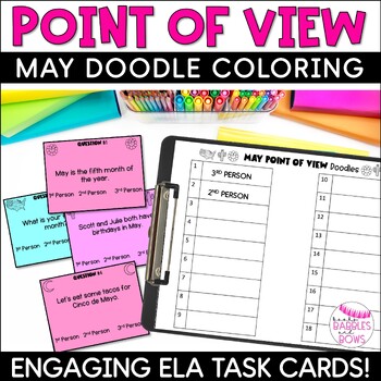 Preview of May Point of View Activity Doodles Scavenger Hunt