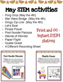 May | Print & Go 9 STEM stations & 20 LEGO® Challenges