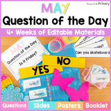 May Question of the Day Cards - Morning Meeting Conversati
