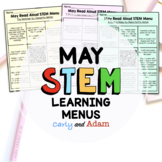 May Read Aloud STEM Activity Menus with Easel by TpT