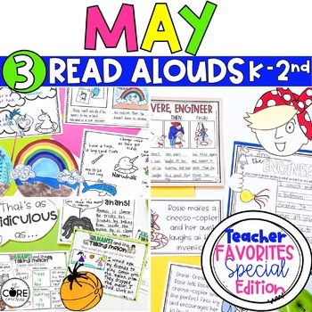 Preview of May Read Alouds - End of Year Reading Activities - Reading Comprehension Bundle