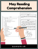 May Reading Comprehension Multiple Choice|MemorialDay|end 