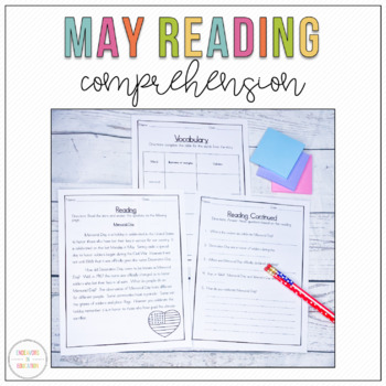 Preview of May Reading Comprehension Passages