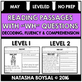 May Reading Comprehension Passages with "WH" Questions (Leveled)