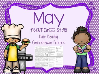 Preview of May 3rd Grade Florida F.A.S.T. Reading ELA Daily Practice