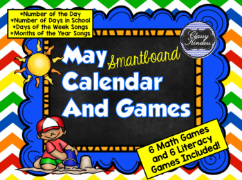 Preview of May SMARTboard Calendar and Games!