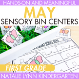 May Sensory Bins 1st Grade Spring Math and Literacy Center