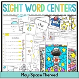 May Sight Word Centers and Activities with Space Theme