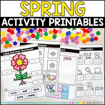 May Spring Activities | No Prep Printables | Math and Literacy | TPT