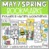 May / Spring Bookmarks for Classrooms + School Libraries