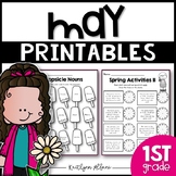 May Printables - Math and Literacy Packet for First Grade