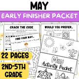 May Spring Morning Work SEL Activities for Early Finishers