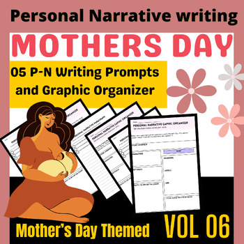 Preview of May Spring Mother's Day Crafts Writing Prompts, Graphic Organizer for Writing