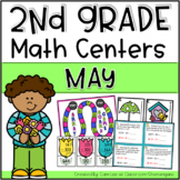 May (Spring Season) Math Centers for 2nd Grade