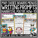 May Summer Narrative Opinion Writing Prompts 3rd 4th Grade