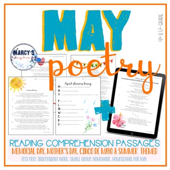 May & Summer Poetry - Memorial Day poems reading activities, end of ...