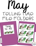 May Telling Time File Folders for Special Education