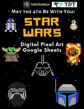 Preview of May The 4th Be With You - STAR WARS Digital Pixel Art Pack