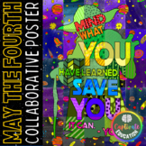 May The Fourth Activities Yoda Quote Collaborative Poster 