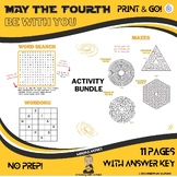 May The Fourth Be With You Printable Activity Word Search,