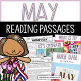 May Theme 2nd & 3rd Grade Spring Reading Comprehension Pas
