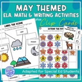 May Themed Adapted Unit for ELA, Writing and Math in SpEd 