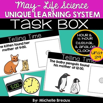 Task boxes for special education digital clock