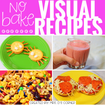 Preview of May Visual Recipes with REAL pictures ( for special education )