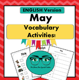 May Vocabulary Activities for Centers ENGLISH VERSION