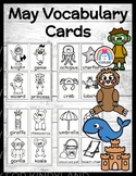 May Vocabulary Cards - Fairy Tale - Beach - Ocean Animal -